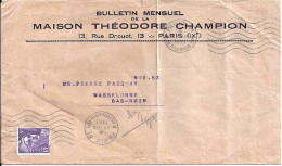 GANDON N° 883 S/L. DE PARIS/27.3.53 - 1945-54 Marianne De Gandon