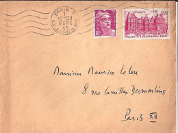 GANDON N° 806/803 S/L. DE PARIS/1.3.49 - 1945-54 Marianne De Gandon