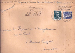 GANDON N° 723/713 S/L.REC. PROVISOIRE DE SARTROUVILLE/10.4.45 - 1945-54 Marianne (Gandon)