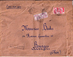 GANDON N° 721x2/718x2 S/L. DE PARIS TRI N°16bis/18.7.47 - 1945-54 Marianna Di Gandon