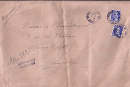 GANDON N° 720 X 2 S/L.REC. PROVISOIRE DE SARTROUVILLE/11.2.46 - 1945-54 Marianne Of Gandon