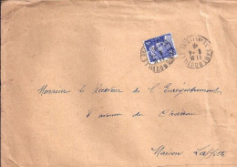 GANDON N° 717 S/L. DE SARTROUVILLE/8.4.46 - 1945-54 Marianne (Gandon)