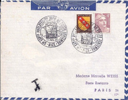 GANDON N° 718/757 S/L. DE NICE/EXPO PHIL AERIENNE/14.2.47 - 1945-54 Marianne Of Gandon