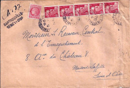 GANDON N° 716x5/676 S/L.REC. PROVISOIRE DE SARTROUVILLE/26.2.47 - 1945-54 Marianne De Gandon