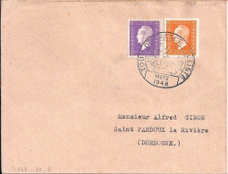 DULAC N° 697/689 S/L. DE METZ/TOUR DE FRANCE /1948 - 1944-45 Maríanne De Dulac