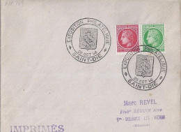 CERES N° 676/680 S/L. DE ST DIE/EXPO PHIL/20.10.46 - 1945-47 Ceres (Mazelin)