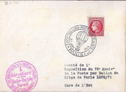 CERES N° 676 S/L. DE PARIS/EXPO BALLONS POSTE/27.1.56 - 1945-47 Ceres (Mazelin)