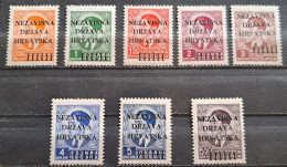 KING PETER-OVERPRINT NDH-STICKS-SET-CROATIA-1941 - Kroatien