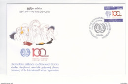 SRI LANKA - 2019 -   International Labour Organization -  FDC ( OL 3.9.19 ) - Sri Lanka (Ceylon) (1948-...)