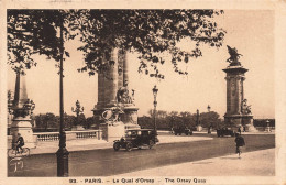 FRANCE - Paris - Le Quai D'Orsay - The Orsay Quay - Voitures - Monument - Animé - Carte Postale Ancienne - Other Monuments