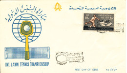 Egypt FDC 20-3-1963 International Lawn Tennis Championship With Cachet - Cartas & Documentos