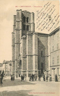 42 - Montbrison - Eglise Notre Dame - Animée - CPA - Oblitération Convoyeur De Roanne à Paray Le Monial De 1905 - Etat L - Montbrison