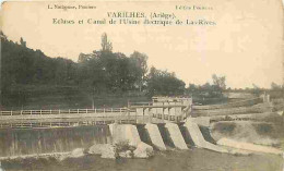 09 - Varilhes - Ecluses Et Canal De L'Usine électrique De Las-Rives - Oblitération Ronde De 1908 - CPA - Voir Scans Rect - Varilhes