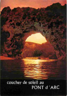 07 - Ardèche - Gorges De L'Ardèche - Le Pont D'Arc - Coucher De Soleil - Carte Neuve - CPM - Voir Scans Recto-Verso - Vallon Pont D'Arc