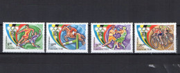 Uzbekistan 1996 Olympic Games Atlanta, Football Soccer, Equestrian, Boxing, Cycling Set Of 4 MNH - Ete 1996: Atlanta