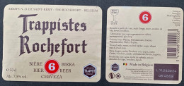 Bier Etiket (2d5), étiquette De Bière, Beer Label, Rochefort Brouwerij Abbaye N.-D. De Saint-Remy - Bier