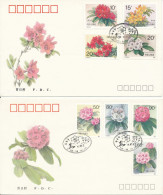 P. R. Of China FDC 25-6-1991 Complete Set Of 8 On 2 Covers With Cachet - 1990-1999