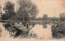 FRANCE - Amiens - Hertillonnages - LL - Barque - Rivière - Paysannes - Animé - Campagne - Carte Postale Ancienne - Amiens