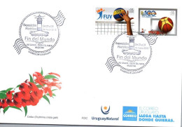 2015 Stamp Exposition Uruguay Lighthouse Of " The End Of The World " ( Tierra Del Fuego ) Postmark - Faros