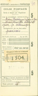 Guerre 40 Récépissé à Remettre à L'expéditeur Colis Postal 31 MARS 1945 Provisions En Allemagne - Guerra Del 1939-45