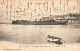 St Malo * 1902 * Le BURGUNDIA Emportant à St Pierre 1500 Pêcheurs * Terre Neuve Pêche * Bateau Burgundia - Saint Malo