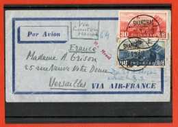 CHINE CHINA   LETTRE POUR LA FRANCE - 1912-1949 Republic