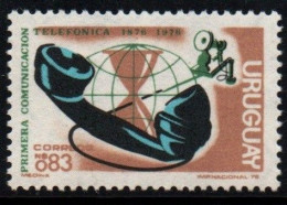 1976 Uruguay Centenary Of First Telephone Call By Alexander Graham Bell #935 ** MNH - Uruguay