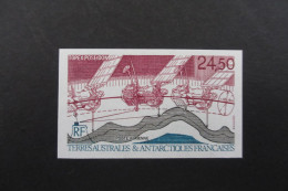 TAAF POSTE AERIENNE N°123 NON DENTELE NEUF** LUXE COTE 30 EUROS VOIR SCANS - Imperforates, Proofs & Errors