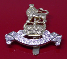 Royal Army Pay Corps Regiment Modern Anodised Staybrite Cap Badge British Army Queens Crown JR Gaunt Birmingham - Militari