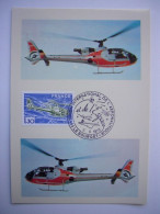 Avion / Airplane / Helicopter / SUD AVIATION / Gazelle / Carte Maximum - Helicopters