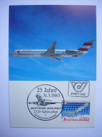 Avion / Airplane / AUSTRIAN AIRLINES / Douglas MD-81 / Carte Maximum - Aerodromi
