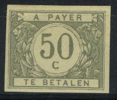 België TX31 * - Strafportzegels - Timbres-taxe - Dun Gekleurd Cijfer Op Wit - Ongetand - Cote: € 20,00 - Sonstige & Ohne Zuordnung