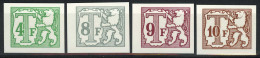 België TX76 + TX 80 + TX81 + TX82 - Strafportzegels - Timbres-taxe - Volledig 4w. - Ongetand - Cote: € 50.00 - Andere & Zonder Classificatie