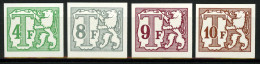 België TX76 + TX 80 + TX81 + TX82 - Strafportzegels - Timbres-taxe - Volledig 4w. - Ongetand - Cote: € 50.00 - Sonstige & Ohne Zuordnung