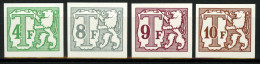 België TX76 + TX 80 + TX81 + TX82 - Strafportzegels - Timbres-taxe - Volledig 4w. - Ongetand - Cote: € 50.00 - Other & Unclassified