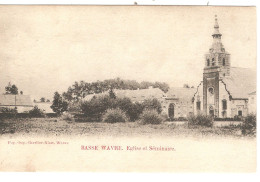 Belgique-België CP-PC BASSE WAVRE Eglise Et Séminaire Pap-Imp Charlier-Niset Wavre Obl.BXL Q.L. 1904 > St.Servais - Waver