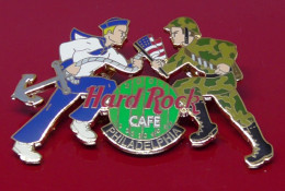 Hard Rock Cafe Enamel Pin Badge 2001 Philadelphia USA Armed Forces Naval Navy Soldier Army Limited Edition 500 - Musica