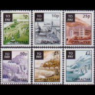 GIBRALTAR 1996 - Scott# J20-5 Views Set Of 6 MNH - Gibilterra