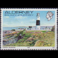 GUERNSEY-ALDERNEY 1989 - Scott# 42 Lighthouse 20p MNH - Alderney