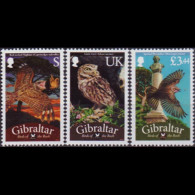 GIBRALTAR 2012 - Scott# 1326-8 Birds Set Of 3 MNH - Gibraltar