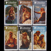 GIBRALTAR 2011 - Scott# 1290-5 Barbary Monkeys Set Of 6 MNH - Gibraltar