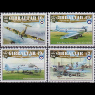 GIBRALTAR 2011 - Scott# 1296-9 Spitfire Planes Set Of 4 MNH - Gibilterra