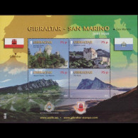 GIBRALTAR 2010 - Scott# 1237 S/S Scenes MNH - Gibraltar