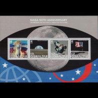 GIBRALTAR 2008 - Scott# 1157 S/S NASA Space MNH - Gibraltar