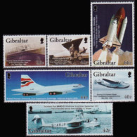 GIBRALTAR 2003 - Scott# 932-7 Flight Cent. Set Of 6 MNH - Gibraltar