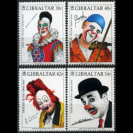 GIBRALTAR 2002 - Scott# 901-4 Europa-Clowns Set Of 4 MNH - Gibilterra