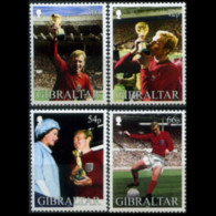 GIBRALTAR 2002 - Scott# 905-8 W.Cup Soccer Set Of 4 MNH - Gibilterra