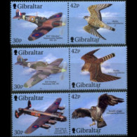 GIBRALTAR 2000 - Scott# 851-3 Fighter Planes Set Of 6 MNH - Gibilterra