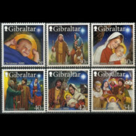 GIBRALTAR 2000 - #854-9 Christmas Set Of 6 MNH One Folded - Gibraltar