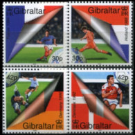 GIBRALTAR 2000 - Scott# 832-5 European Soccer 30-42p MNH - Gibraltar